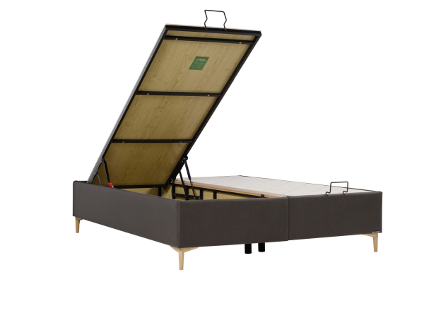 Alfa Düz Baza 90X190 - Divin Antrasit - Large (29 Cm)