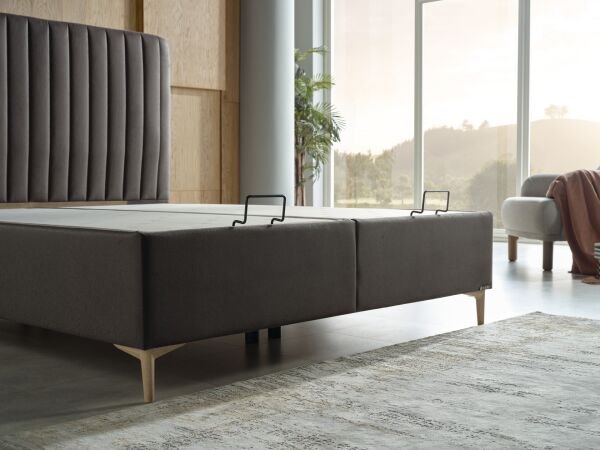 Alfa Düz Baza 140X190 - Divin Antrasit - Large (29 Cm)