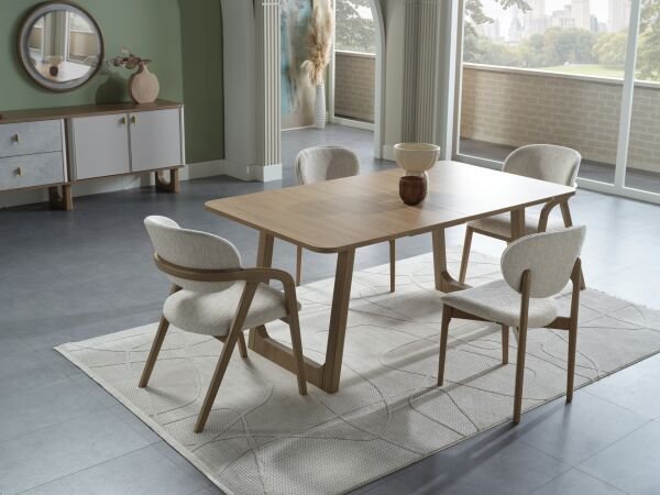 Destina 8256 1'li Sandalye Krem