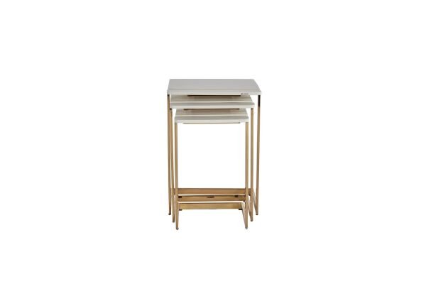 Resta Zigon Sehpa Krem Gold