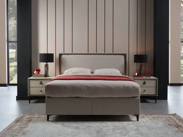 Alfa Kapitone Baza 150X200 - Krem - Large (29 Cm)
