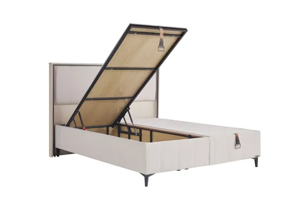 Alfa Kapitone Baza 150X200 - Krem - Large (29 Cm)