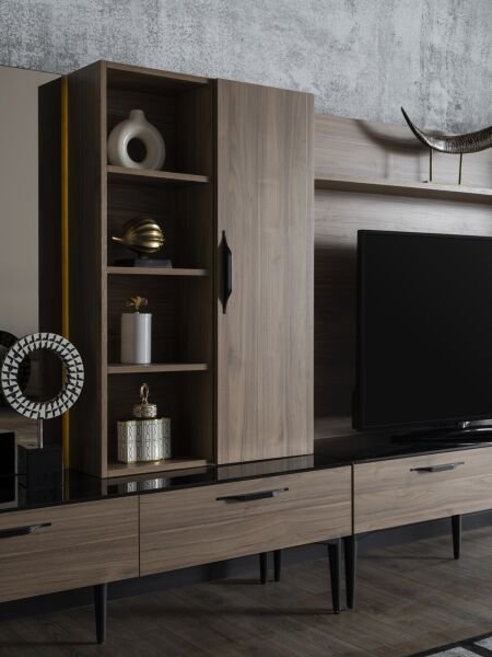 Mary TV Ünitesi Dolap Ünite Ceviz