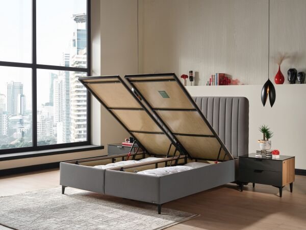 Alfa Düz Baza 100X200 - Zeus Krem - Large (29 Cm)