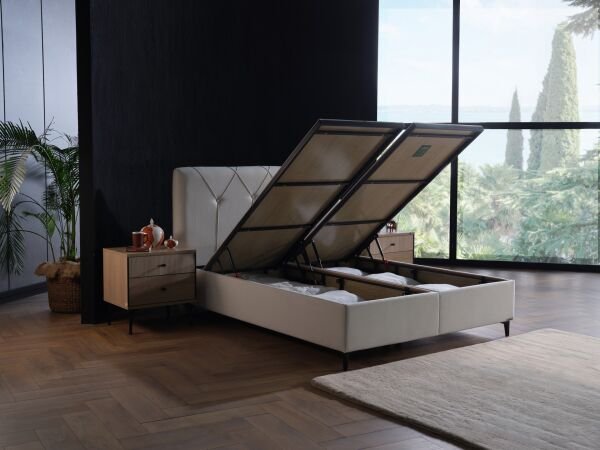 Alfa Düz Baza Large (29 Cm) - 160X200 - Krem