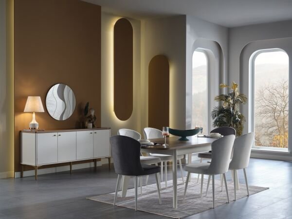 Lavita 8222 2'li Alternatif Sandalye Gri