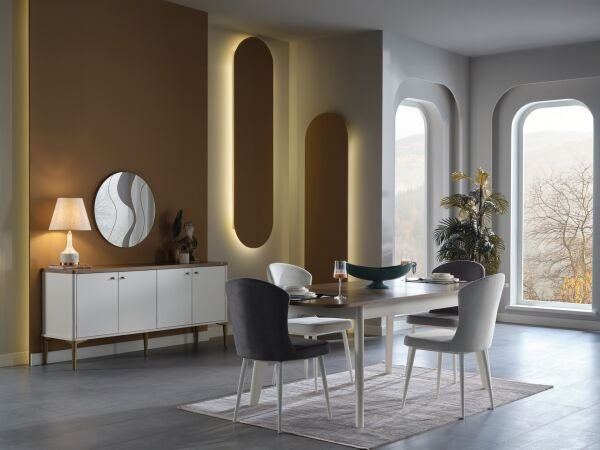 Lavita 8222 2'li Alternatif Sandalye Gri