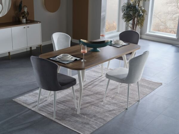 Lavita 8222 2'li Alternatif Sandalye Gri