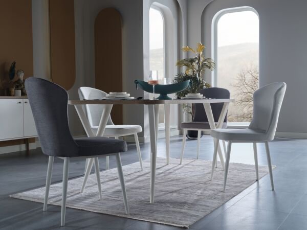 Lavita 8222 2'li Alternatif Sandalye Gri