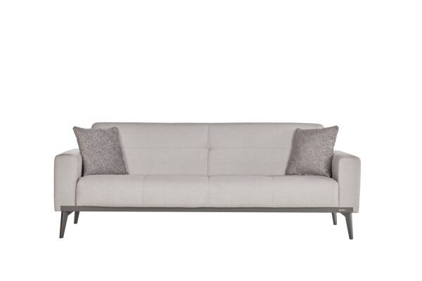Cansas Üçlü Koltuk Gri - Vizon