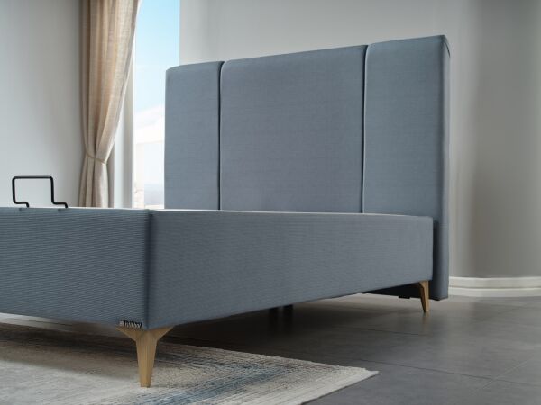 Alfa Düz Baza 90X190 - Mavi - Large (29 Cm)