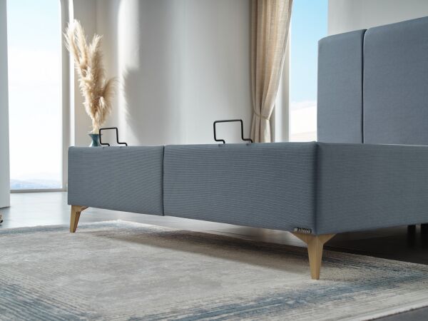 Alfa Düz Baza 90X190 - Mavi - Large (29 Cm)