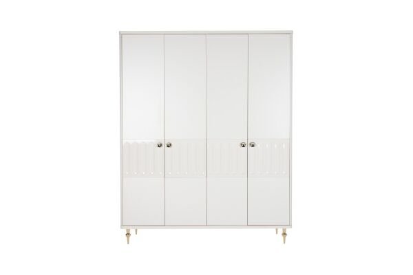 Blanca 4 Kapaklı Dolap Altın
