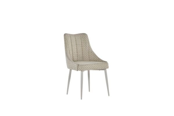 Fiona 8235 2'li Sandalye Krem Desenli