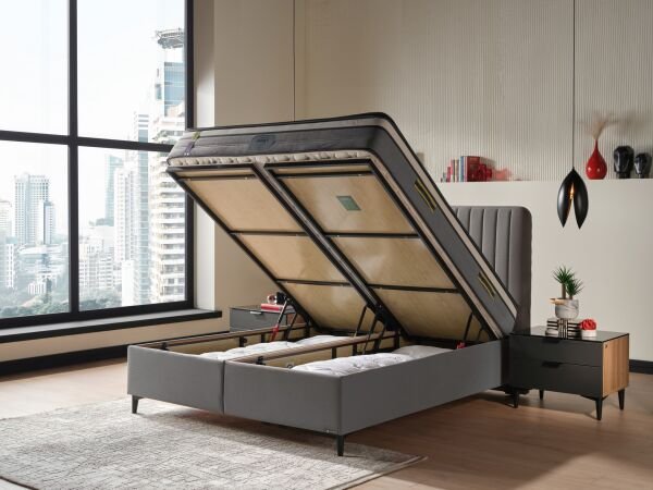 Alfa Düz Baza 150X200 - Antrasit - Large (29 Cm)
