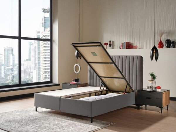 Alfa Düz Baza 150X200 - Antrasit - Large (29 Cm)