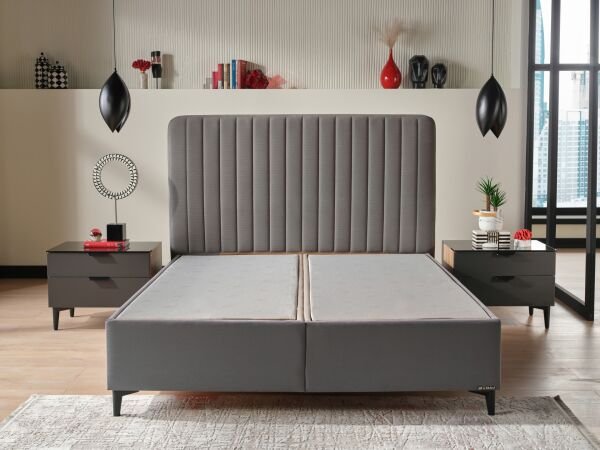 Alfa Düz Baza 150X200 - Antrasit - Large (29 Cm)